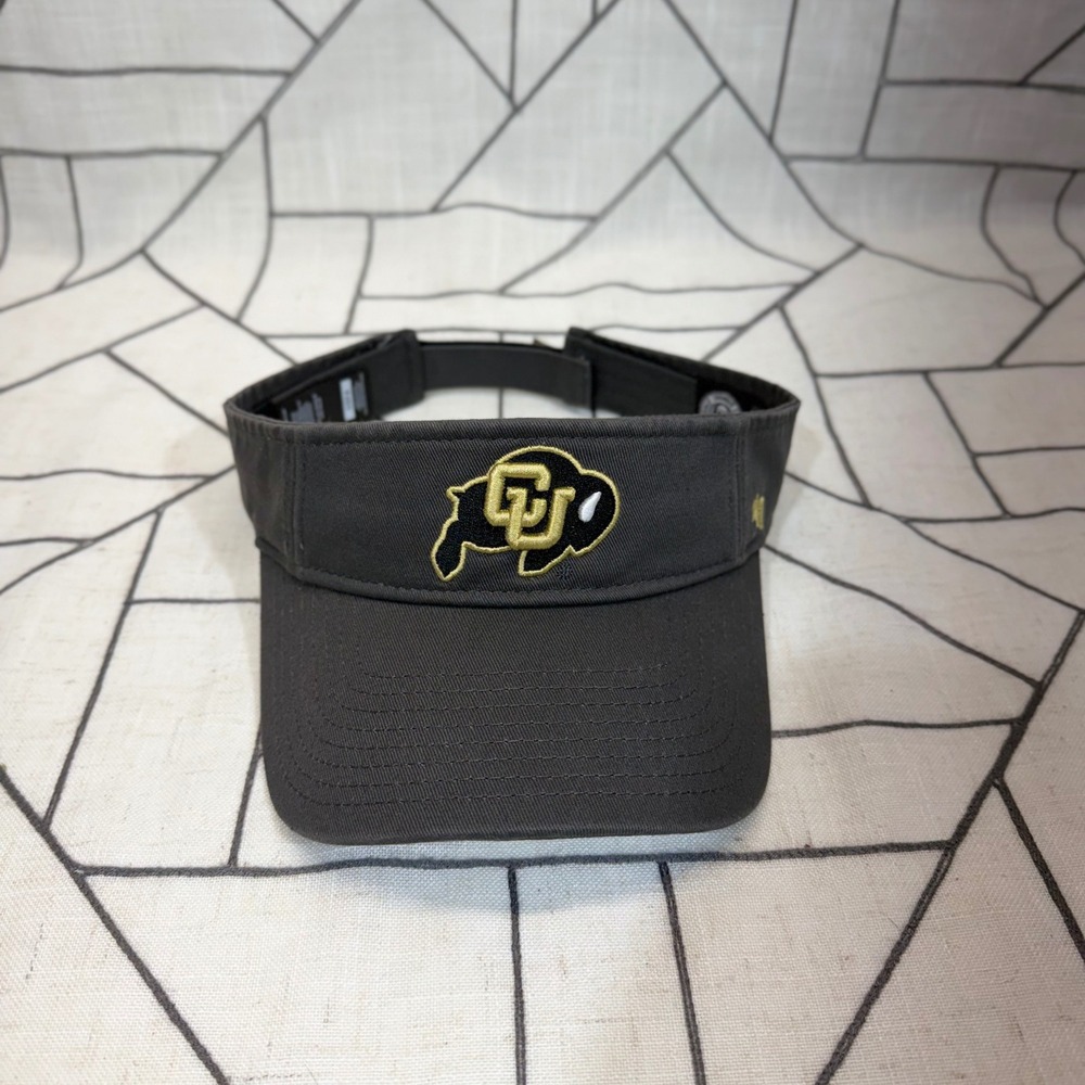 '47 Brand Colorado Buffaloes Visor OSFA Charcoal Gray CU NCAA Embroidered Hat